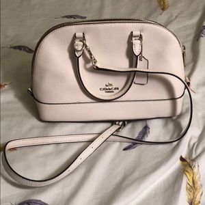 White Women Coach Handbag